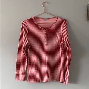 Boden Striped Henley Shirt